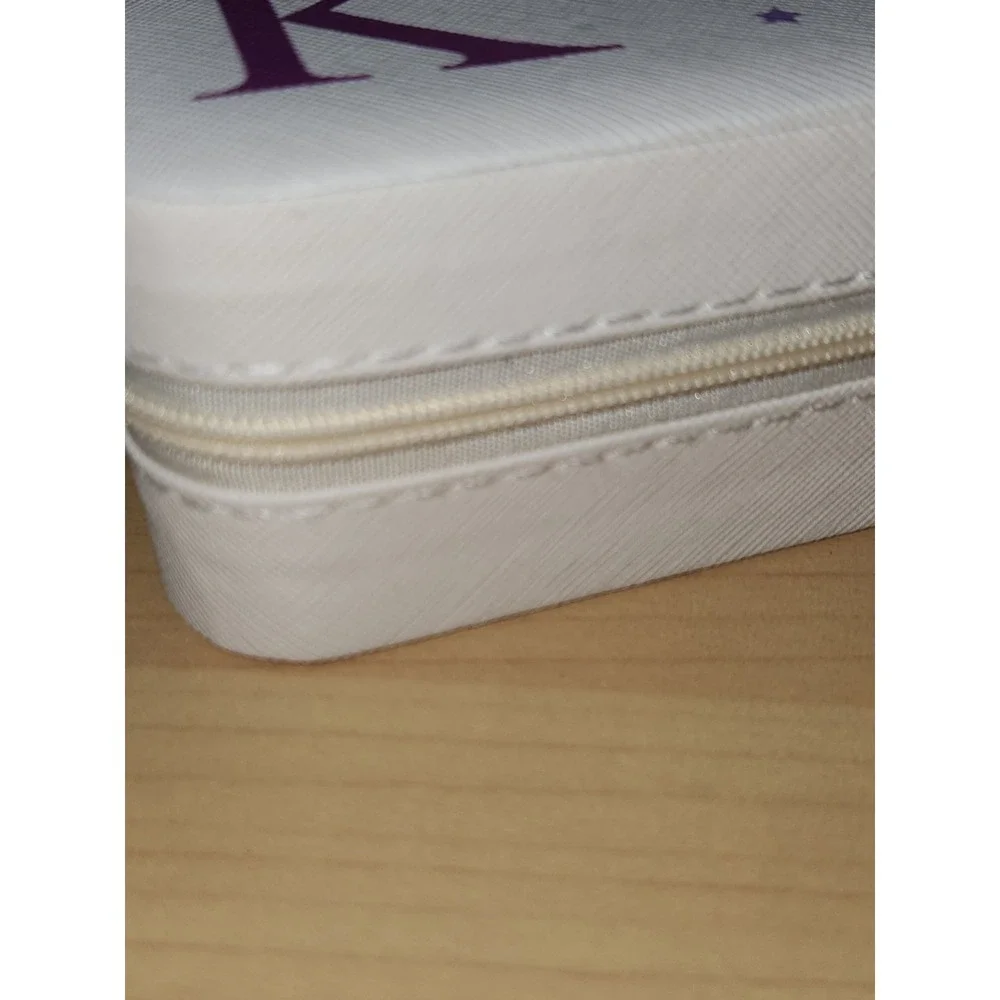 Parima Unicorn Jewelry Zippered Box Girls Initials K‎ W/Mirror
